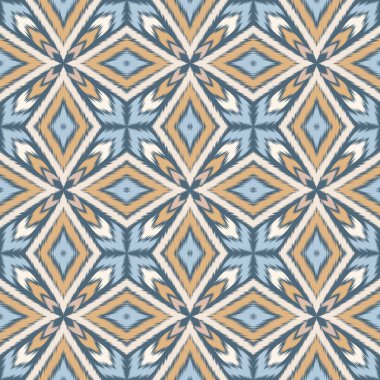 Kusursuz etnik Tekstil deseni geometrik soyut folklor süsü baskı, giysi, eşarp, halı için kabile etnik illüstrasyon tasarımı