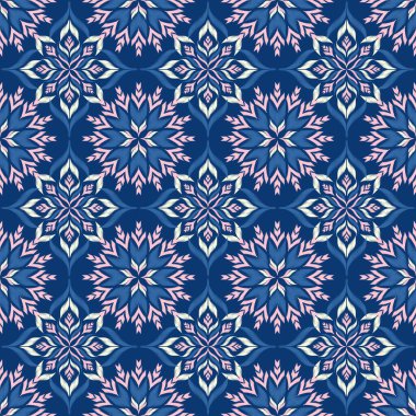 Kusursuz etnik Tekstil deseni geometrik soyut folklor süsü baskı, giysi ve eşarp için kabile etnik illüstrasyon tasarımı