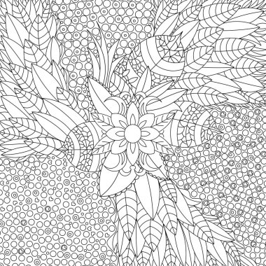  Karmaşık El Çizimi Çiçek Tasarımı Renk Vektörü