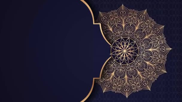 Ramadán Eid Arabský Islámský Východní Styl Mandala Animation Background Mandala — Stock video