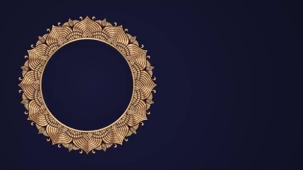 Ramadan Eid Stile Arabo Islamico Orientale Mandala Frame Animation Background — Video Stock