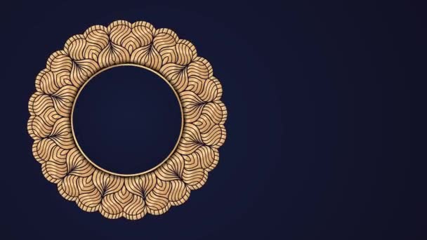 Рамадан Арабський Ісламський Східний Стиль Mandala Frame Animation Background Mandala — стокове відео