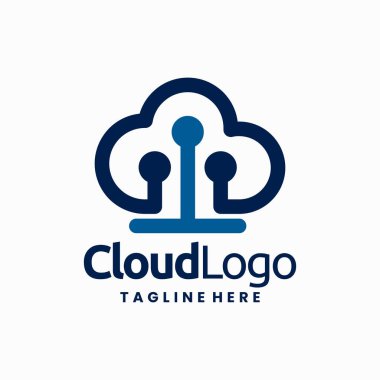 Bulut devresi teknoloji logosu, devre bulut logosu