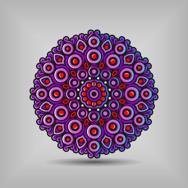 Modern mandala sanat vektör tasarımı, renklerin güzel bir karışımı, tüm reklam tasarımı ihtiyaçları için uygun, hem kartvizitler, afişler, broşürler ve diğerleri için. EPS biçimi dosyaları