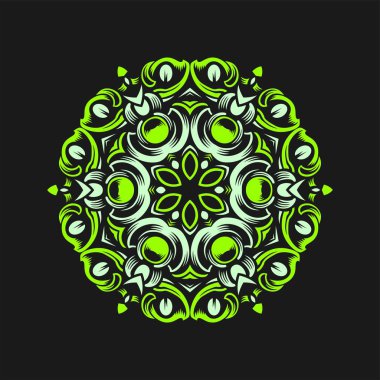 Modern vektör mandala sanat tasarımı, renklerin güzel bir karışımı, hem kartvizit tasarımları, afişler, broşürler ve diğerleri için tüm reklam tasarımı ihtiyaçları için uygundur. EPS biçimi dosyaları