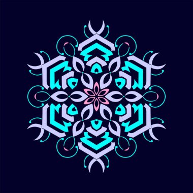 Mandala sanat vektör tasarımı, renklerin güzel bir karışımı, tüm reklam tasarımı ihtiyaçları için uygun, hem kartvizit tasarımları, afişler, broşürler ve diğerleri için. EPS biçimi dosyaları