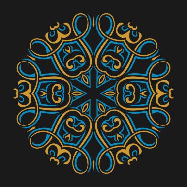 Mandala sanat vektör tasarımı, renklerin güzel bir karışımı, tüm reklam tasarımı ihtiyaçları için uygun, hem kartvizit tasarımları, afişler, broşürler ve diğerleri için. EPS biçimi dosyaları