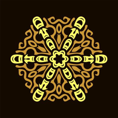 Mandala sanat vektör tasarımı, renklerin güzel bir karışımı, tüm reklam tasarımı ihtiyaçları için uygun, hem kartvizit tasarımları, afişler, broşürler ve diğerleri için. EPS biçimi dosyaları