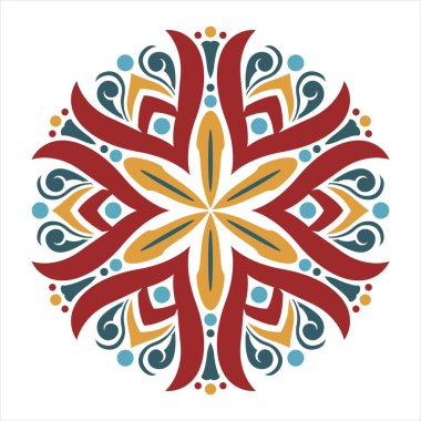 Mandala sanat vektör tasarımı, renklerin güzel bir karışımı, tüm reklam tasarımı ihtiyaçları için uygun, hem kartvizit tasarımları, afişler, broşürler ve diğerleri için. EPS biçimi dosyaları