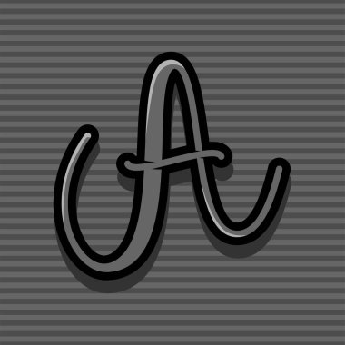 Bir yazı tipi sanat vektörü illüstrasyon tasarımı, dosya eps