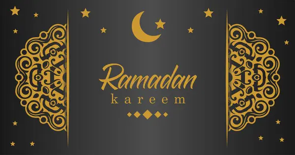 ramadan kareem İslami tebrik kartı arkaplan vektör illüstrasyonuName