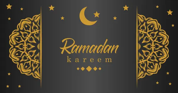 ramadan kareem İslami tebrik kartı arkaplan vektör illüstrasyonuName