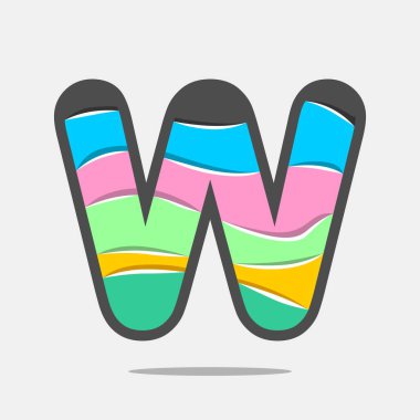 Harf logosu çizimi. Şirket kimliğiniz için vektör şablonu.