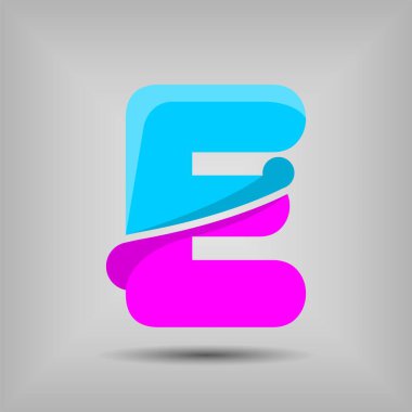 Harf logosu çizimi. Şirket kimliğiniz için vektör şablonu.