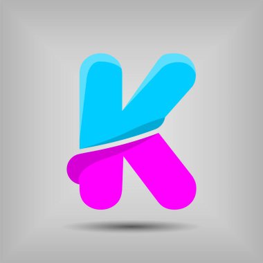 Harf logosu çizimi. Şirket kimliğiniz için vektör şablonu.