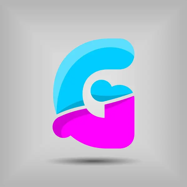 Harf logosu çizimi. Şirket kimliğiniz için vektör şablonu.