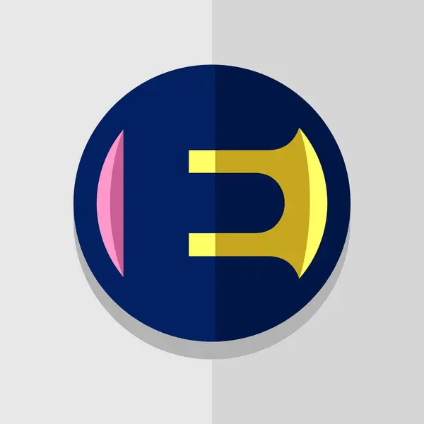 Harf logosu çizimi. Şirket kimliğiniz için vektör şablonu.