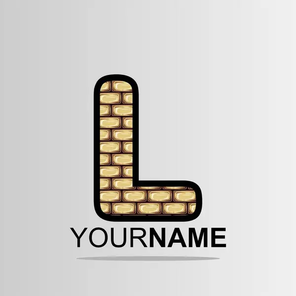 Harf logosu çizimi. Şirket kimliğiniz için vektör şablonu.