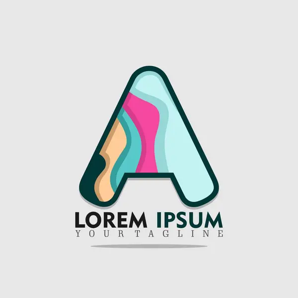 Harf logosu çizimi. Şirket kimliğiniz için vektör şablonu.