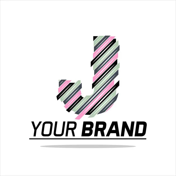 Harf logosu çizimi. Şirket kimliğiniz için vektör şablonu.