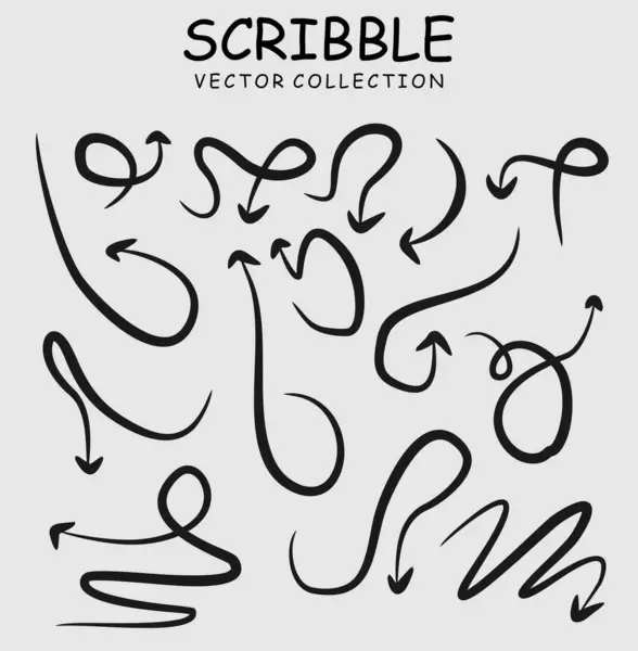 El çizimi mürekkep karalamaları.