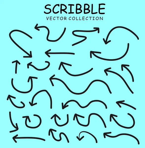 El çizimi mürekkep karalamaları.