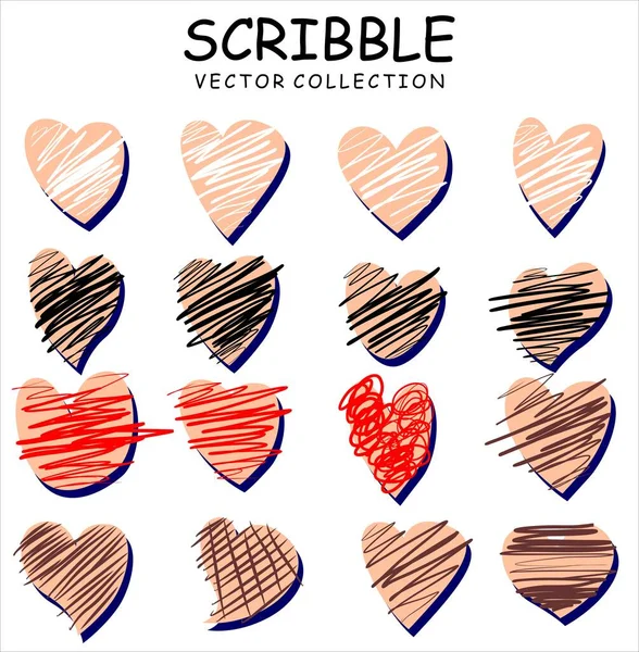 El çizimi mürekkep karalamaları.