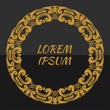 Mandala çerçeve çizimi olan arkaplan