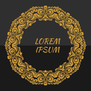 Mandala çerçeve çizimi olan arkaplan