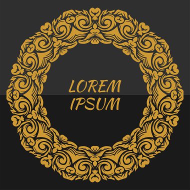 Mandala çerçeve çizimi olan arkaplan