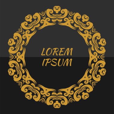 Mandala çerçeve çizimi olan arkaplan