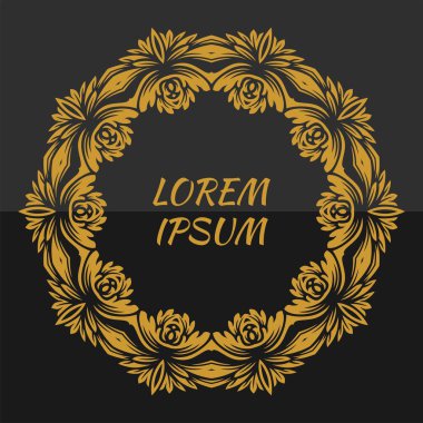 Mandala çerçeve çizimi olan arkaplan