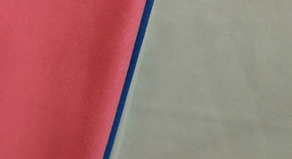 Kangasnäytteet Eri Sävyjä Sininen Vaaleanpunainen Lähikuva Vihreällä Pohjalla kuvapankin valokuva