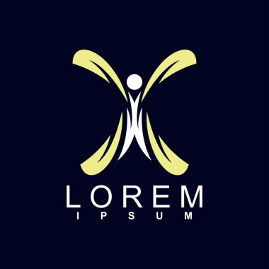 Vektör işareti soyut harf p. logo simgesi. Grafik tasarım elemanı. vektör illüstrasyonu.