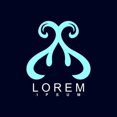 Soyut vektör logo şablonu. s harfi