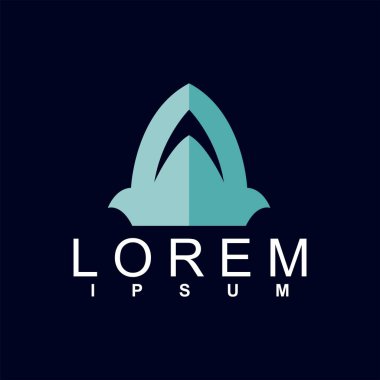 soyut geometrik logo tasarım vektör şablonu