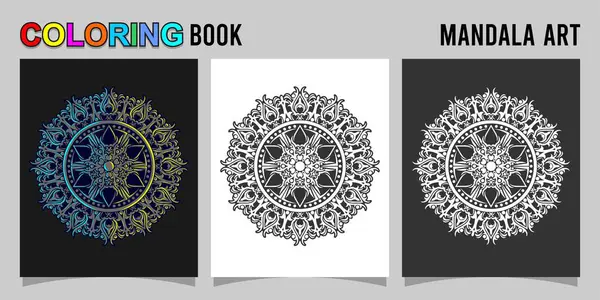 Mandala desenli mandala tasarım şablonu.