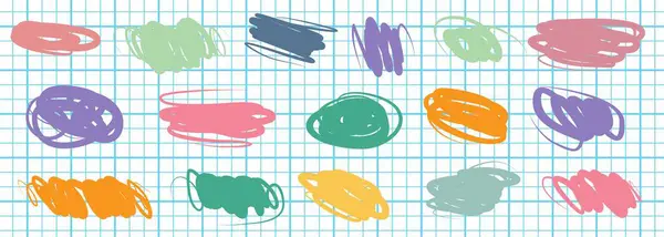 Geçmişinde soyut karalamalar var. Karmaşık ve kaotik doku. Dalgalı bir arka plan. Renkli karışık desen. Tasarım için elementler