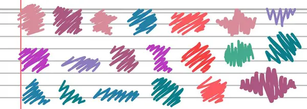 Geçmişinde soyut karalamalar var. Karmaşık ve kaotik doku. Dalgalı bir arka plan. Renkli karışık desen. Tasarım için elementler