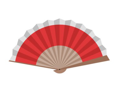 Red abanico illüstrasyonunun yaratıcı tasarımı