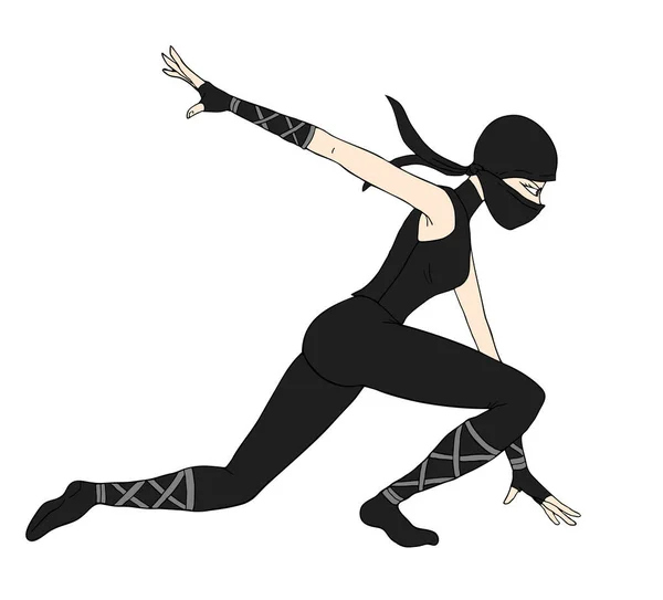 Kreatives Design Der Ninja Krieger Illustration — Stockvektor