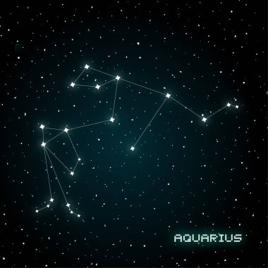 Kova takımyıldızının yaratıcı tasarımı