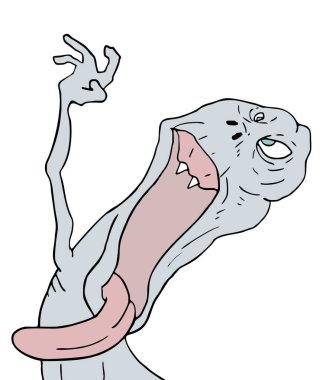 Mutant canavar çiziminin yaratıcı tasarımı