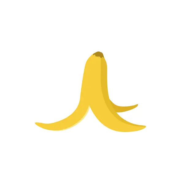 Diseño Creativo Ilustración Cáscara Plátano — Vector de stock