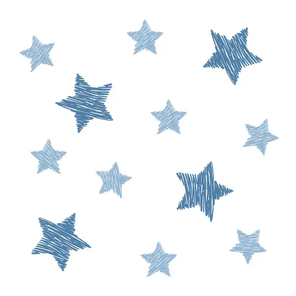ニースの星の背景のクリエイティブデザイン — ストックベクタ