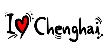 Çin 'in Chenghai şehrinde aşk mesajı