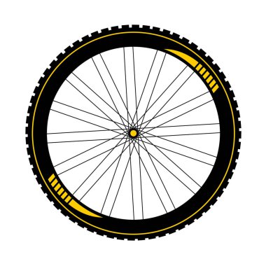 BTT bisiklet tekeri illüstrasyonu