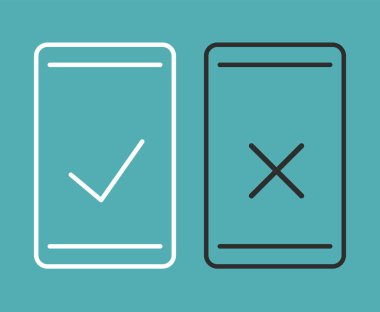 ekran akıllı telefon simgelerini kontrol et