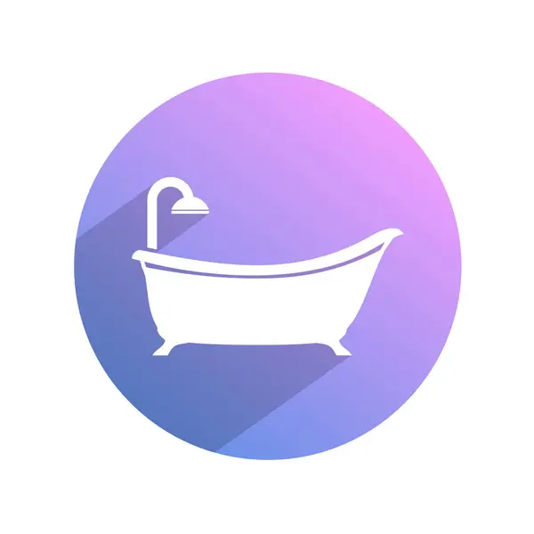 Banyo Ikonunun Yaratıcı Tasarımı — Stok Vektör