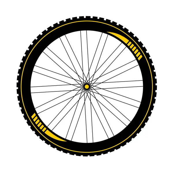 Btt Bicicletta Ruota Illustrazione — Vettoriale Stock
